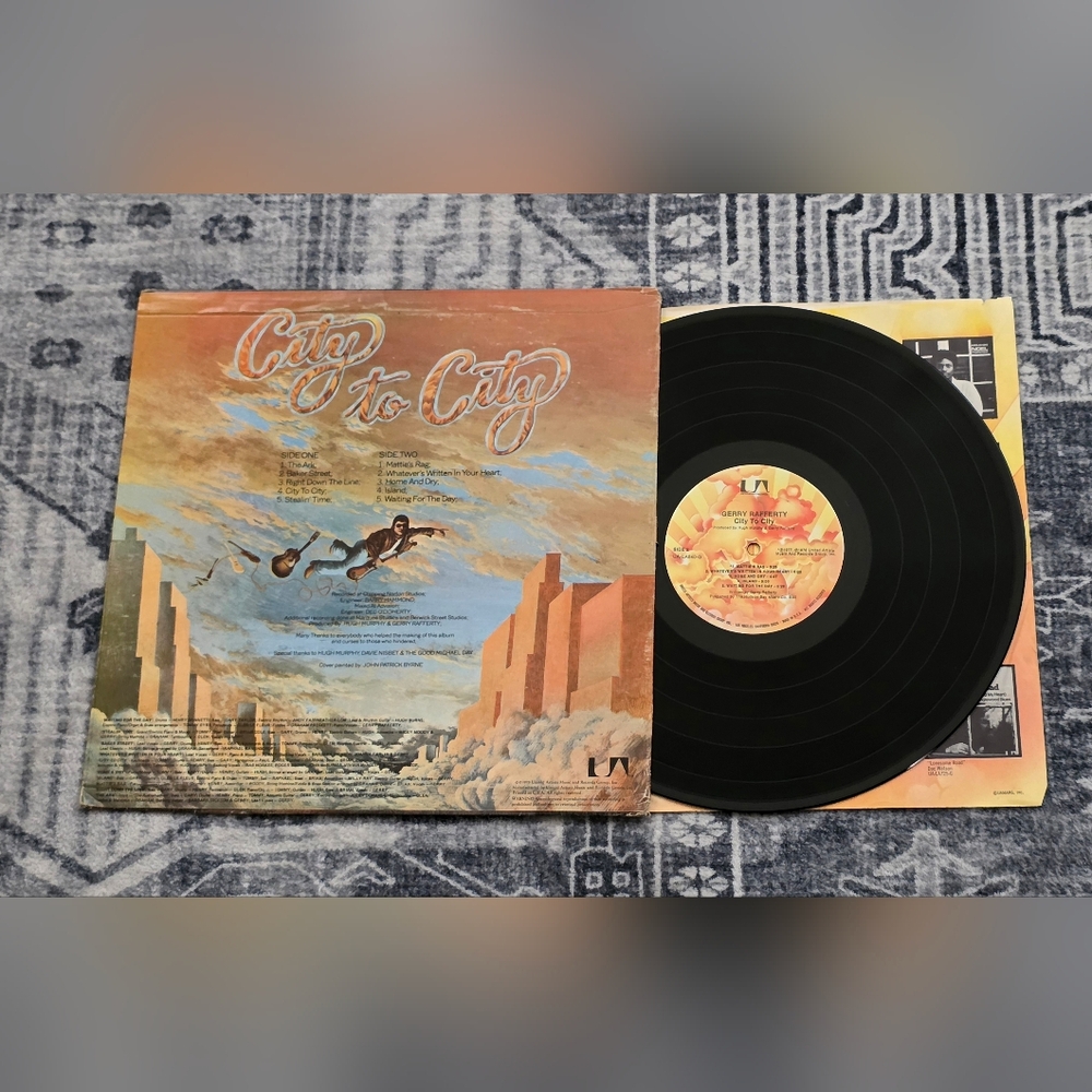 Gerry Rafferty City To City 1978 United Artists UA-LA840-G Rock Vinyl LP Vintage - Picture 5 of 15